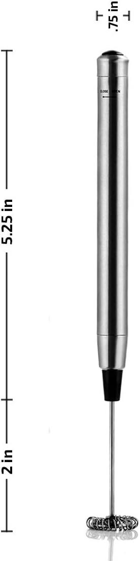image:imageOvente 2 in 1 Silver Bundle Set with Stainless Steel Handheld Milk Frother and Vacuum Insulated 12 Ounce Travel Mug with Tea Infuser Compact and Portable Easy to Carry Perfect for the Coffee Lover