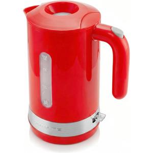 image:imageOVENTE 18L Electric Kettle 1500W Fast Boiling Heater for Coffee or Tea BPA Free Easy to Fill Lid Water Level Window Auto ShutOff BoilDry Protection and Removable Filter Red KP413RRed