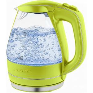 image:imageOVENTE Electric Kettle 15L Borosilicate Glass Countertop Water Heater and Boiler for Coffee or Tea BPAFree Auto ShutOff BoilDry Protection Removable and Washable Spout Filter Purple KG83PGreen