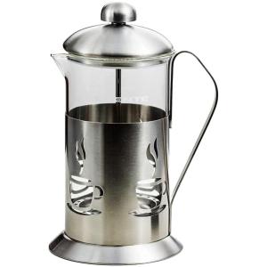 image:imageOvente French Press Coffee 20 Ounce Heat Resistant Borosilicate Glass amp 3 Stainless Steel Plunger Filter System Portable Pitcher Tea Maker with Mesh Filter and Free Measuring Scoop Silver FSC20S34ounce