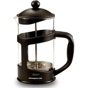 image:imageOvente French Press Coffee Tea and Espresso Maker Heat Resistant Borosilicate Glass with 4 Filter StainlessSteel System BPAFree Portable Pitcher Perfect for Hot amp Cold Brew 27oz Black FPT27B