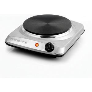 image:imageOVENTE Electric Countertop Single Burner 1000W Cooktop with 725 Inch Cast Iron Hot Plate 5 Level Temperature Control Compact Cooking Stove and Easy to Clean Stainless Steel Base Silver BGS101SBGS101S  Silver