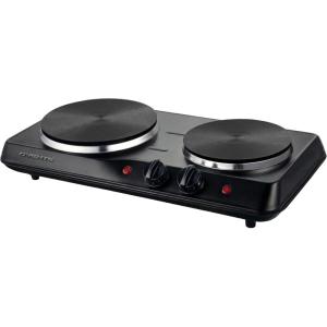 image:imageOVENTE Electric Countertop Single Burner 1000W Cooktop with 725 Inch Cast Iron Hot Plate 5 Level Temperature Control Compact Cooking Stove and Easy to Clean Stainless Steel Base Silver BGS101SBGS102B  Black