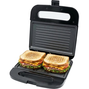 image:imageOVENTE Electric Sandwich Maker with NonStick Plates Indicator Lights Cool Touch Handle Easy to Clean and Store Perfect for Cooking Breakfast Grilled Cheese Tuna Melts and Snacks Black GPS401BGP0401B