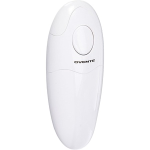 image:imageOvente Electric Automatic Handheld Can Opener with One Touch Start Button Compact Cordless 4 AA Battery Operated and Smooth Edge Opener for Seniors and Teens Easy Opening and Clean White CO36W