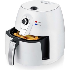image:imageOVENTE Compact Air Fryer 32 Quart Electric Hot Cooker with 1400W Power Adjustable Temperature Auto Shutoff Dishwasher Safe NonStick Basket Perfect for Healthy and Oilless Food White FAM21302W